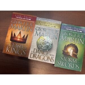 game of thrones lot of 3 george rr martin